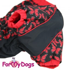 ДОЖДЕВИК &quot;БАБОЧКИ&quot; ЧЕРНО/КРАСНЫЙ ДЛЯ ДЕВОЧЕК