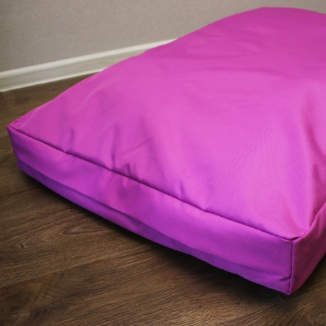 Просто лежак розовый для собак средних пород со съемным чехлом Casual pets