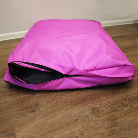 Просто лежак розовый для собак средних пород со съемным чехлом Casual pets