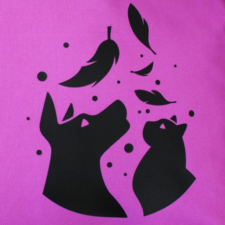 Просто лежак розовый для собак средних пород со съемным чехлом Casual pets