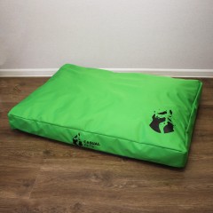 Просто лежак зеленый для собак средних пород со съемным чехлом Casual pets