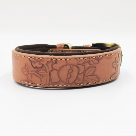 Широкий ошейник для собак средних и крупных пород. Обхват шеи 34 - 44 см, ширина 3,5 см