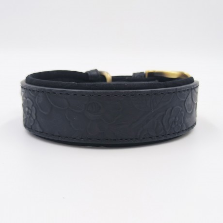 Широкий ошейник для собак средних и крупных пород. Обхват шеи 34 - 44 см, ширина 3,5 см