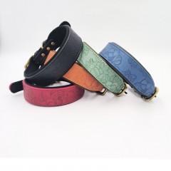 Широкий ошейник для собак средних и крупных пород. Обхват шеи 43 - 53 см, ширина 4 см