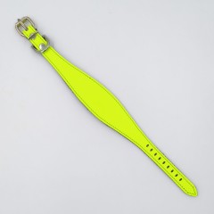 Ошейник-селедка неон для собак из натуральной кожи 