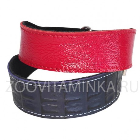 Кожанный ошейник для такс