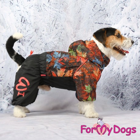 КОМБИНЕЗОН ЧЕРНЫЙ "ЛИСТЬЯ" ДЛЯ МАЛЬЧИКОВ