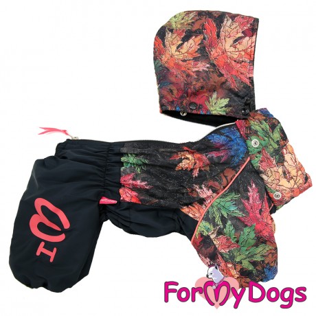 КОМБИНЕЗОН ЧЕРНЫЙ "ЛИСТЬЯ" ДЛЯ МАЛЬЧИКОВ