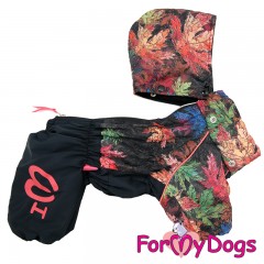 КОМБИНЕЗОН ЧЕРНЫЙ &quot;ЛИСТЬЯ&quot; ДЛЯ МАЛЬЧИКОВ