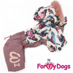 КОМБИНЕЗОН &quot;ПТИЧКИ&quot; ЛИЛОВЫЙ ДЛЯ ДЕВОЧЕК