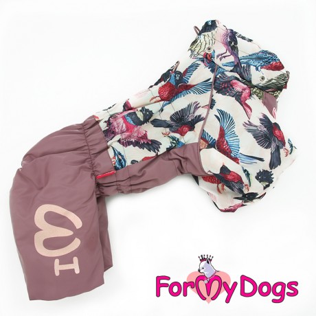 КОМБИНЕЗОН "ПТИЧКИ" ЛИЛОВЫЙ ДЛЯ ДЕВОЧЕК