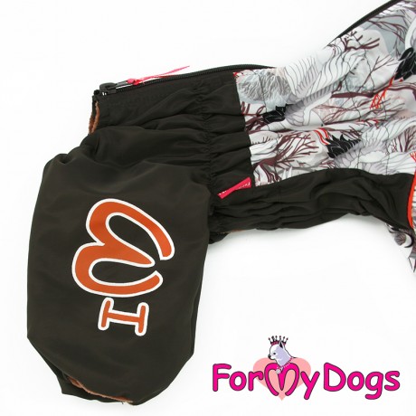 КОМБИНЕЗОН "АИСТЫ" КОРИЧНЕВЫЙ ДЛЯ МАЛЬЧИКА