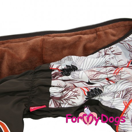 КОМБИНЕЗОН "АИСТЫ" КОРИЧНЕВЫЙ ДЛЯ МАЛЬЧИКА