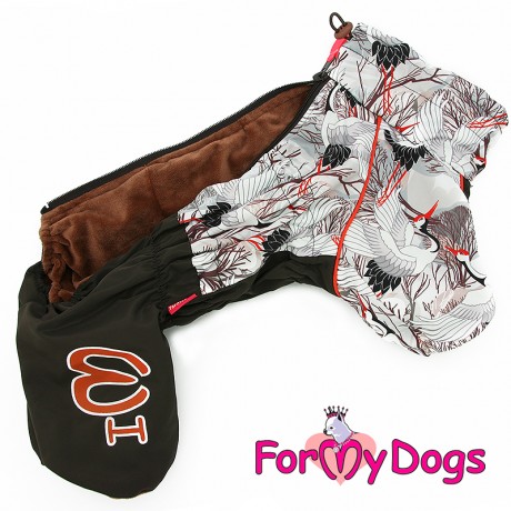 КОМБИНЕЗОН "АИСТЫ" КОРИЧНЕВЫЙ ДЛЯ МАЛЬЧИКА