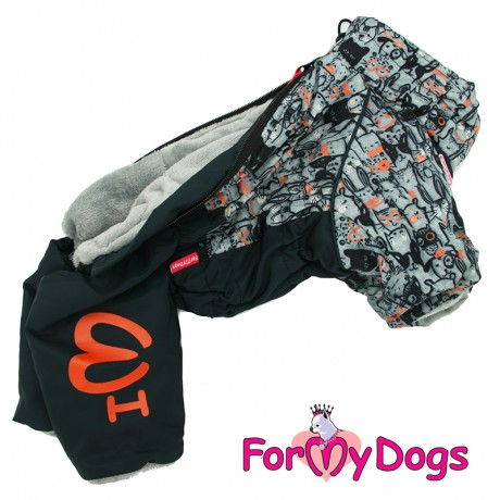 КОМБИНЕЗОН ЧЕРНО/СЕРЫЙ ДЛЯ МАЛЬЧИКОВ