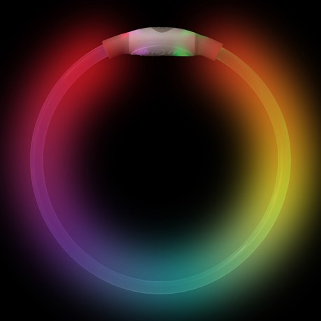 ПОДЗАРЯЖАЕМЫЙ СВЕТОДИОДНЫЙ ОШЕЙНИК NITEHOWL® С ТЕХНОЛОГИЕЙ DISC-O SELECT™