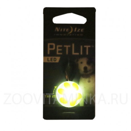 СВЕТОДИОДНЫЙ БРЕЛОК НА ОШЕЙНИК PETLIT®