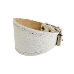 Мягкий кожаный ошейник селедка 23-28 см