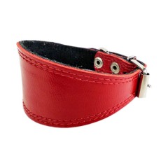 Мягкий кожаный ошейник селедка 23-28 см