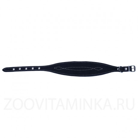 Кожаный ошейник "селедка" для уиппетов