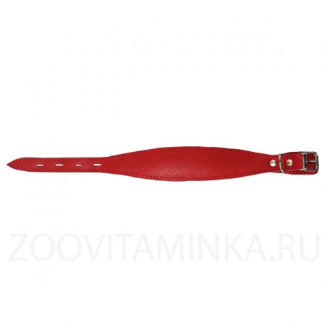 Кожаный ошейник "селедка" 28 см