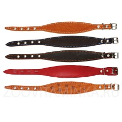 Кожаный ошейник &quot;селедка&quot; 28 см