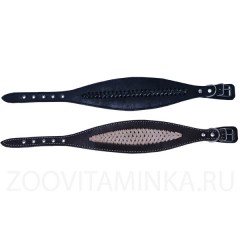 Кожаный ошейник &quot;селедка&quot; из фетра