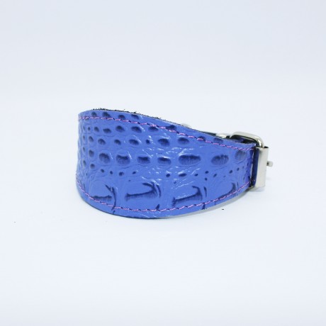 Мягкий кожаный ошейник селедка 19-23 см